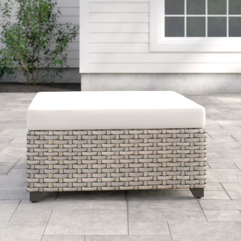 Sol 72 Outdoor™ Rochford Outdoor Ottoman with Cushion & Reviews Wayfair